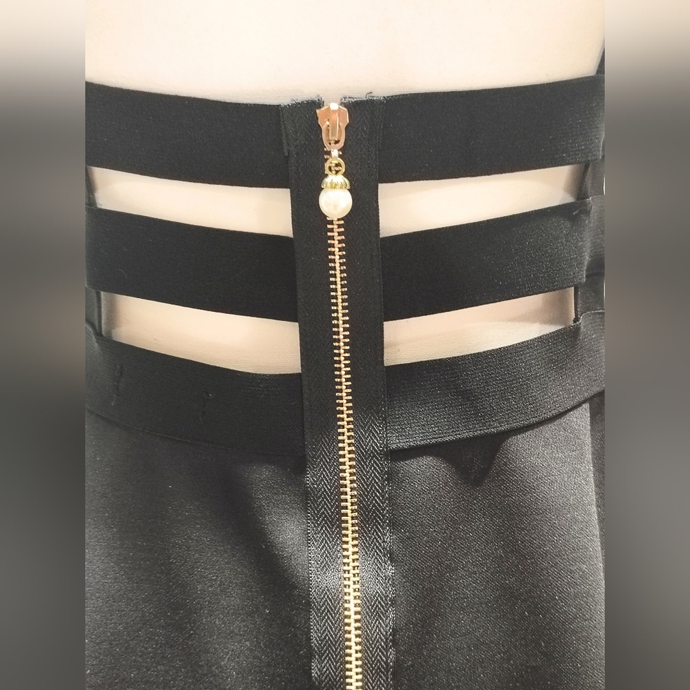 Blue Tide Suspender High Waisted Skirt - Picture 4 of 5